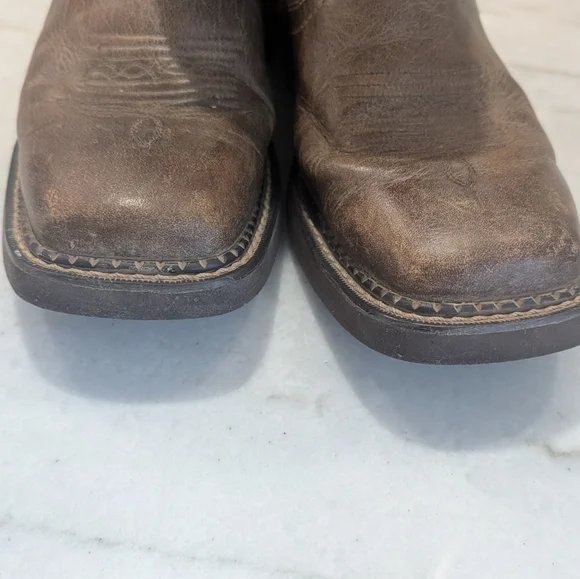 Justin Boots Gypsy Raya Brown and Teal Cowboy Boots Women's Size 7 - Picture 13 of 13